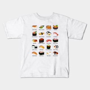 Various sushi preparations - Sushi varieties Kids T-Shirt